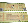 Hot Stamping Hologram Strip Ticket Security Ticket for Promotion Event